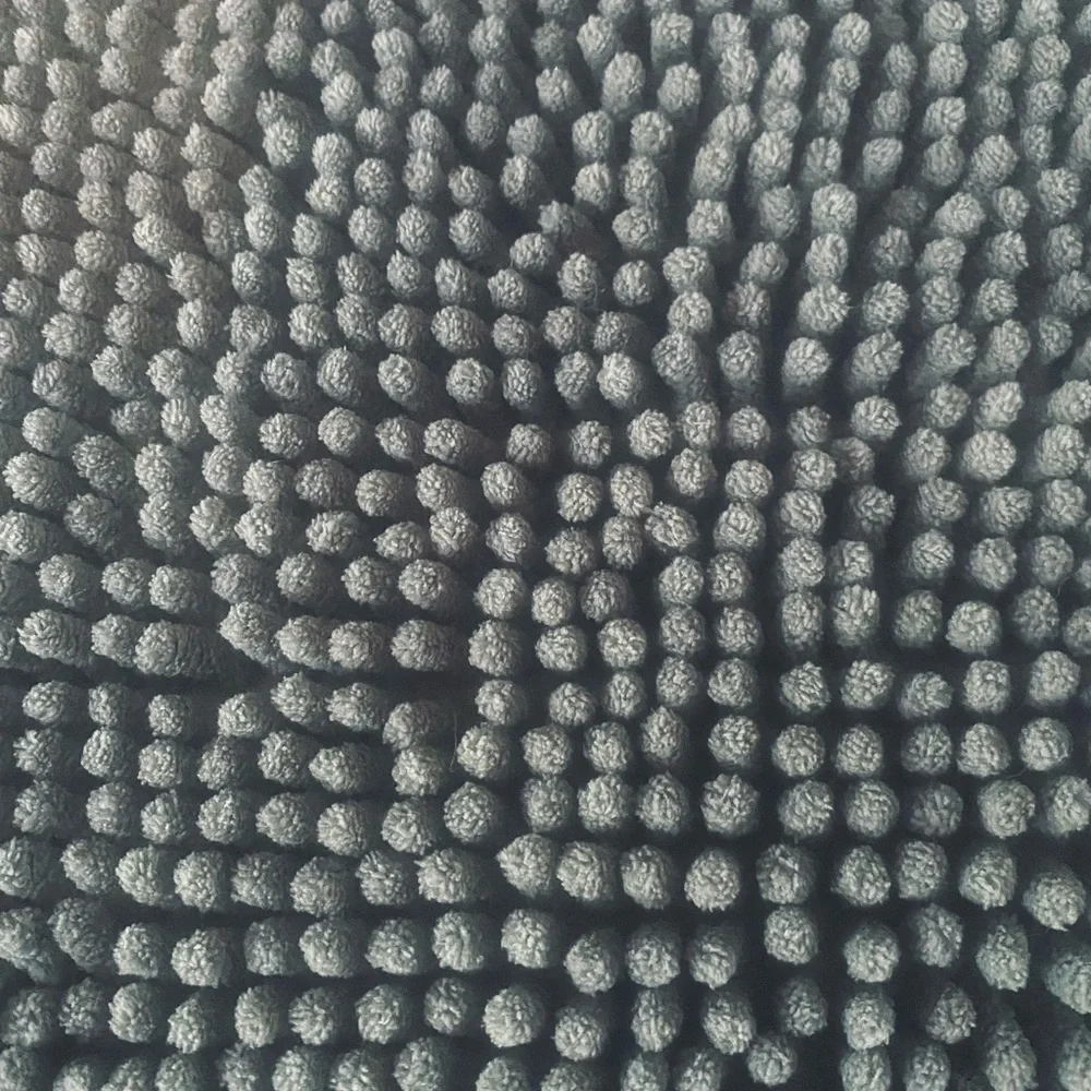 Gray Textured Bath Mat